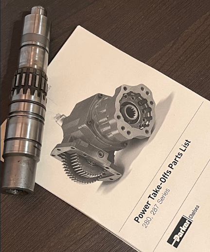 Manual de repuestos Parker y toma de fuerza reparada